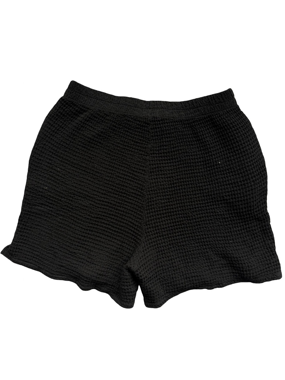 Donni Waffke Knit Shorts NWT MEDIUM Black Lounge - Picture 5 of 5